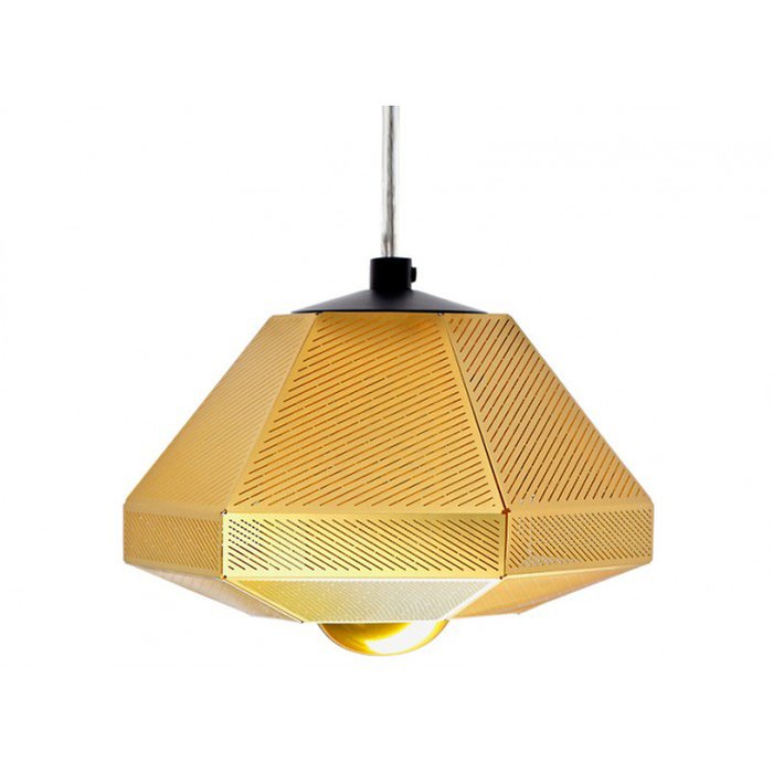 Подвесной светильник Tom Dixon Cell Short Pendant из металла золотого цвета