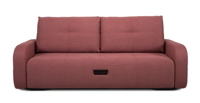 Прямой диван-кровать Энио красного цвета