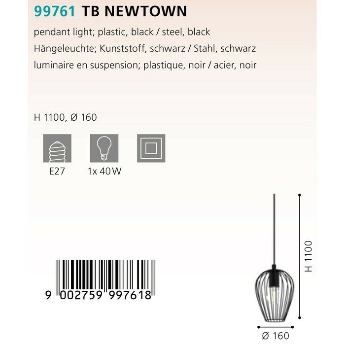 Трековый светильник Eglo TB Newtown 99761 - лучшие Шинопровод в INMYROOM Трековый светильник Eglo TB Newtown 99761 - лучшие Шинопровод в INMYROOM