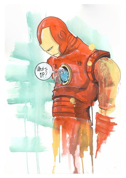 Принт "Iron Man" by Lora Zombie