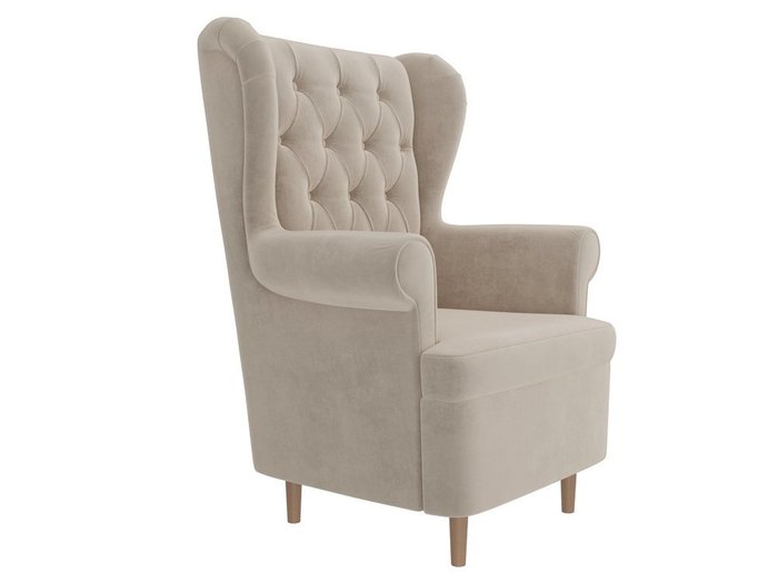 Кресло Торин Люкс бежевого цвета - лучшие Интерьерные кресла в INMYROOM