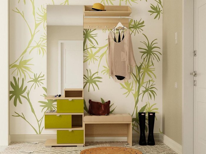 Композиция Next 1 цвета дуб шато - лучшие Гарнитуры для прихожей в INMYROOM Композиция Next 1 цвета дуб шато - лучшие Гарнитуры для прихожей в INMYROOM