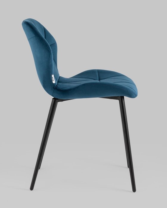 Стул Эдвин темно-синего цвета - лучшие Обеденные стулья в INMYROOM