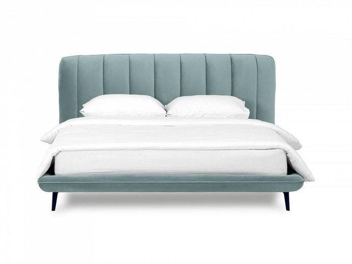 Кровать Amsterdam 160х200 серо-синего цвета - купить Кровати для спальни по цене 64980.0