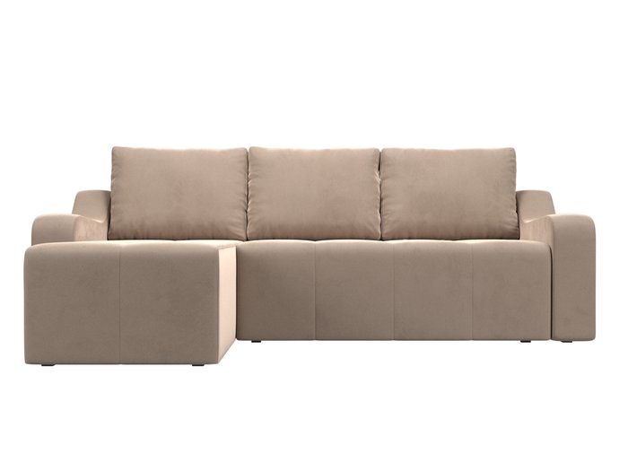 Угловой диван-кровать Элида бежевого цвета левый угол - купить Угловые диваны по цене 57999.0