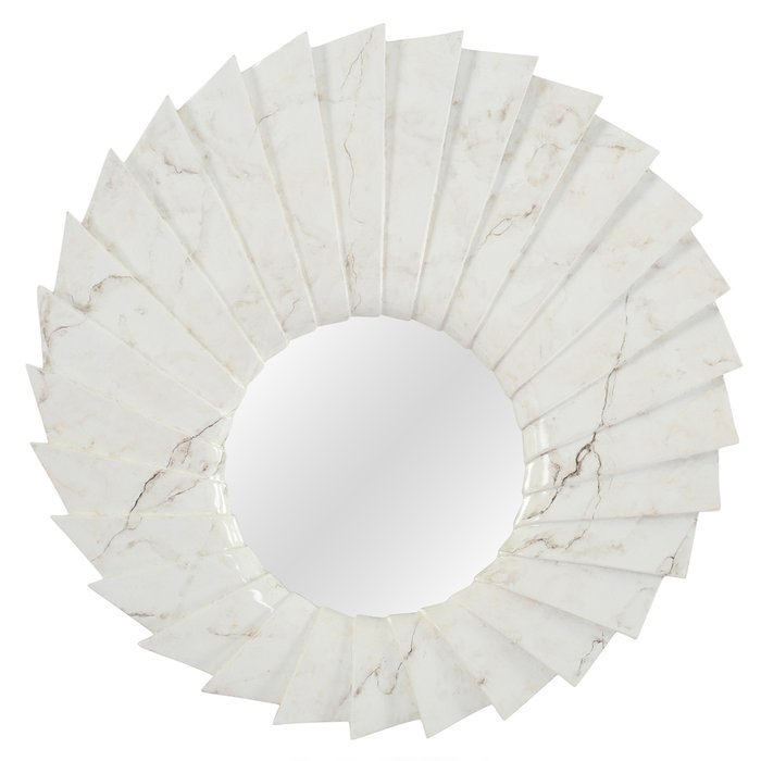 Настенное зеркало Бьянка в раме белого цвета