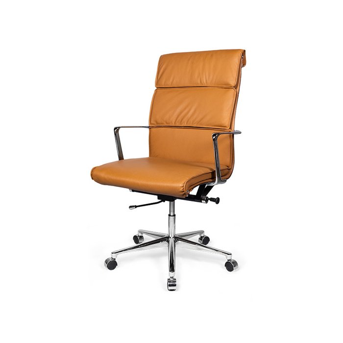 Кресло офисное Costway High оранжевого цвета