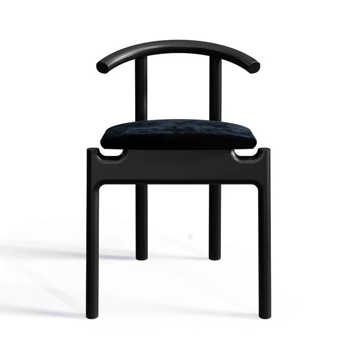 Стул Unika Hans black/velvet black с мягким сидением - купить Обеденные стулья по цене 21630.0