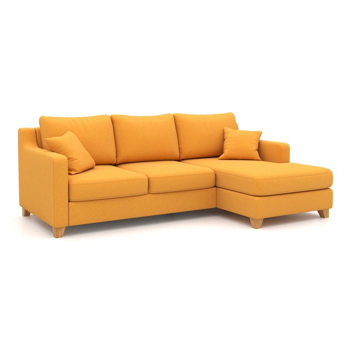  Угловой диван-кровать Mendini EKL желтого цвета