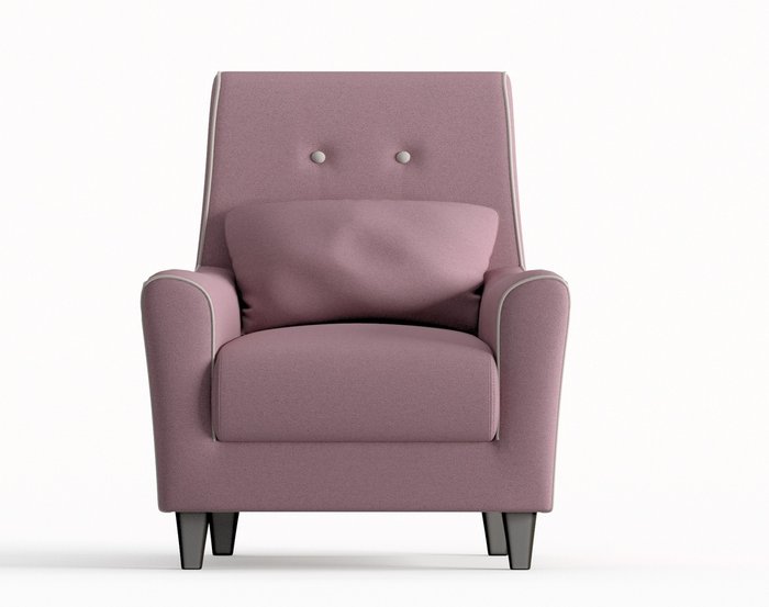 Кресло Мерлин в обивке из велюра темно-розового цвета - купить Интерьерные кресла по цене 11290.0