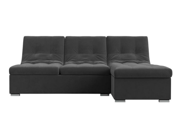 Угловой диван-кровать Релакс серого цвета угол правый - купить Угловые диваны по цене 82999.0