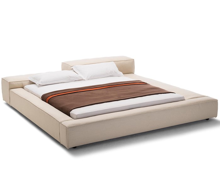 Кровать Extrasoft бежевого цвета 180х200