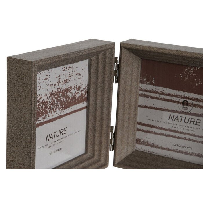 Фоторамка Home ESPRIT Коричневый Бежевый Стеклянный полистирол 38 X 3 X 12 cm (2 штук) - лучшие Рамки в INMYROOM