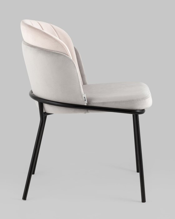 Стул Дабл серо-розового цвета - лучшие Обеденные стулья в INMYROOM