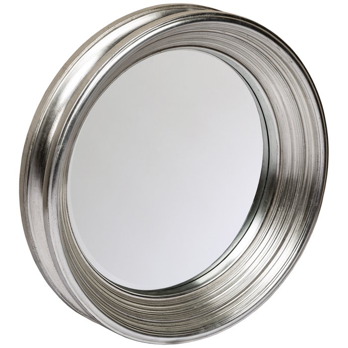 Настенное зеркало Энди в раме серебряного цвета  - купить Настенные зеркала по цене 20000.0