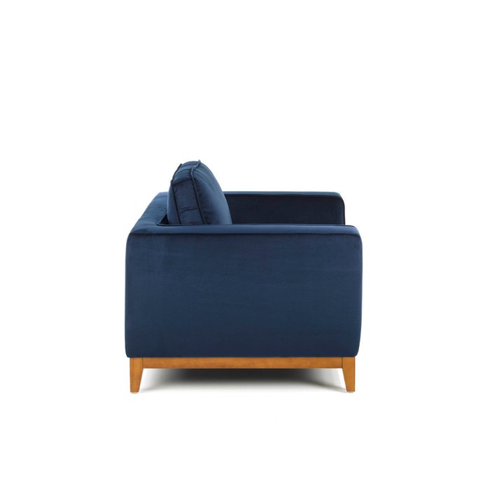 Диван трехместный синего цвета - лучшие Прямые диваны в INMYROOM