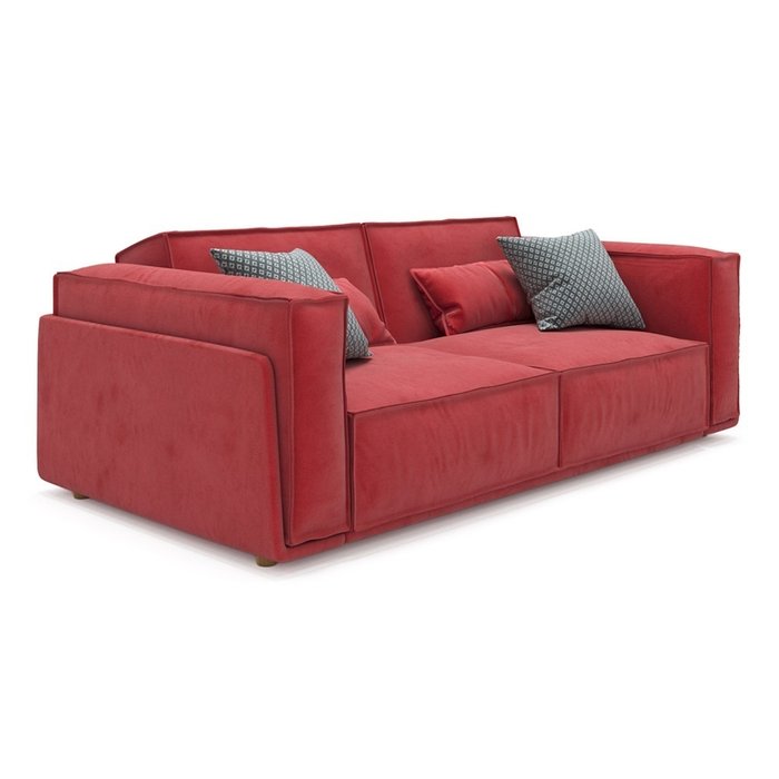  Диван-кровать Vento light long двухместный красного цвета - купить Прямые диваны по цене 105900.0