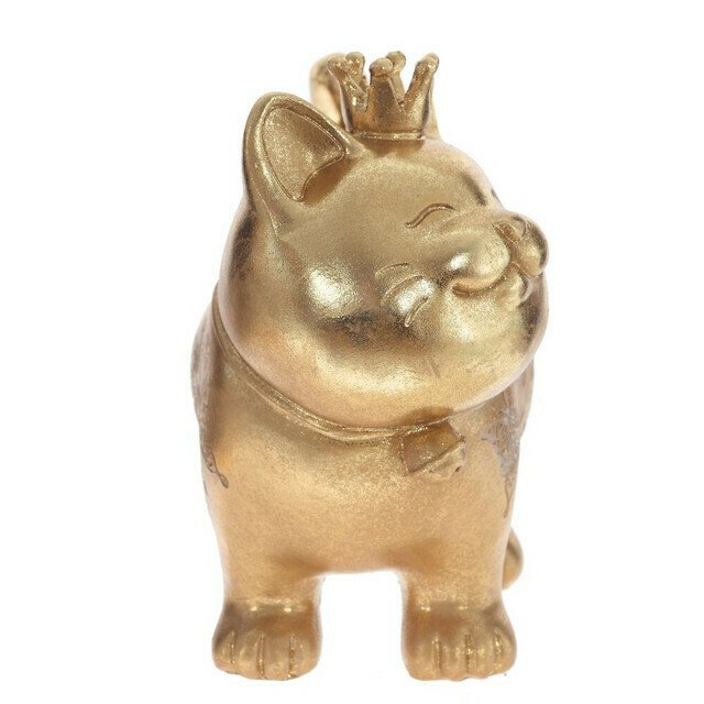 Фигура декоративная Кошка золотистого цвета - купить Фигуры и статуэтки по цене 3610.0