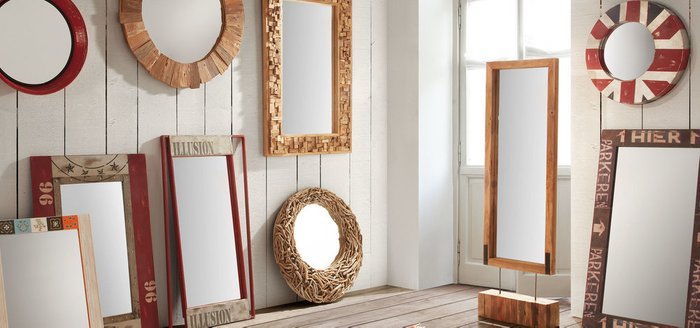 Напольной зеркало Julia Grup Banang из дерева  - купить Напольные зеркала по цене 39990.0