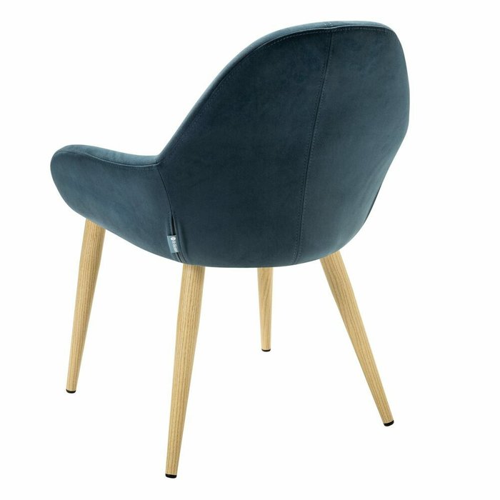 Стул-кресло Kent Diag сине-бежевого цвета - лучшие Обеденные стулья в INMYROOM
