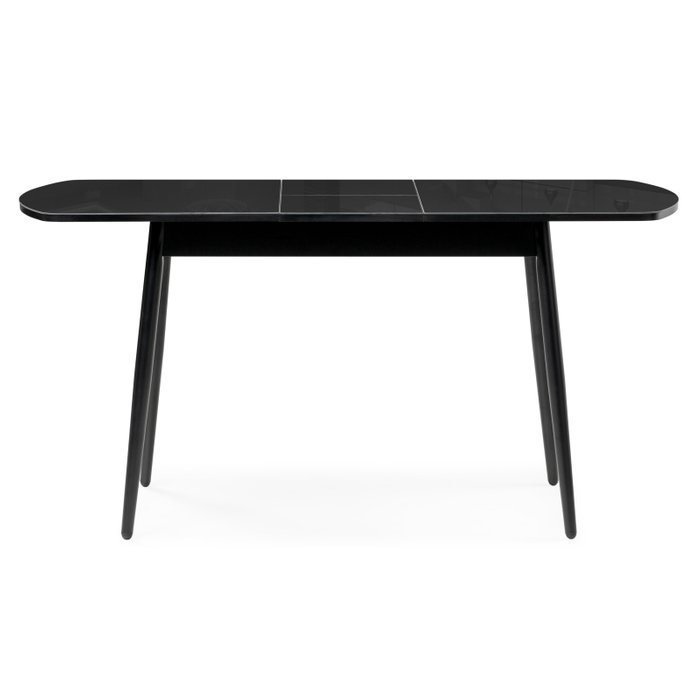 Раздвижной обеденный стол Бейкер черного цвета - лучшие Обеденные столы в INMYROOM