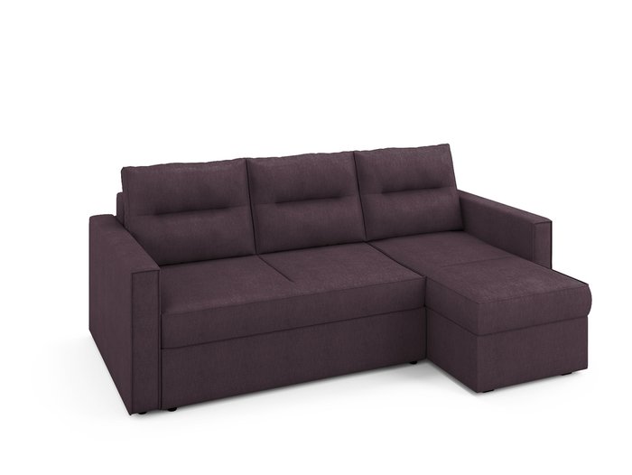 Угловой раскладной диван Macao правый бледно-лилового цвета - лучшие Угловые диваны в INMYROOM