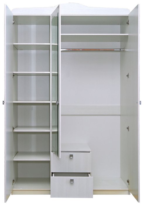 Шкаф для одежды Соната молочного цвета - купить Шкафы распашные по цене 31900.0