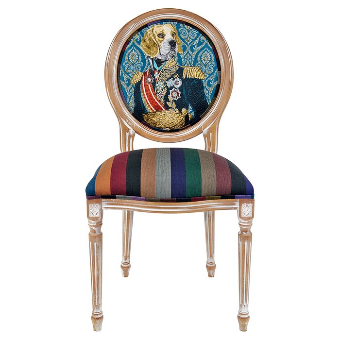 Стул Марешаль синего цвета - купить Обеденные стулья по цене 32000.0