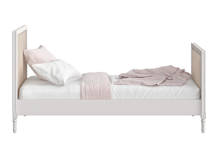 Кровать Elit 90х200 бело-бежевого цвета - купить Одноярусные кроватки по цене 55900.0