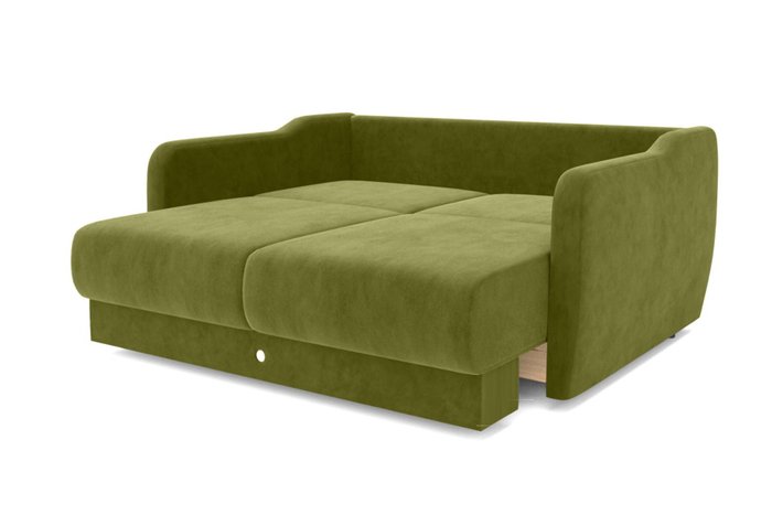 Прямой диван-кровать зеленого цвета - купить Прямые диваны по цене 149000.0