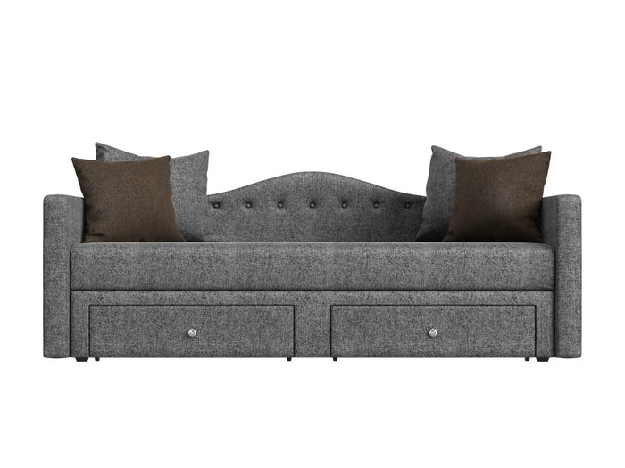 Прямой диван-кровать Дориан светло-серого цвета - купить Прямые диваны по цене 31999.0