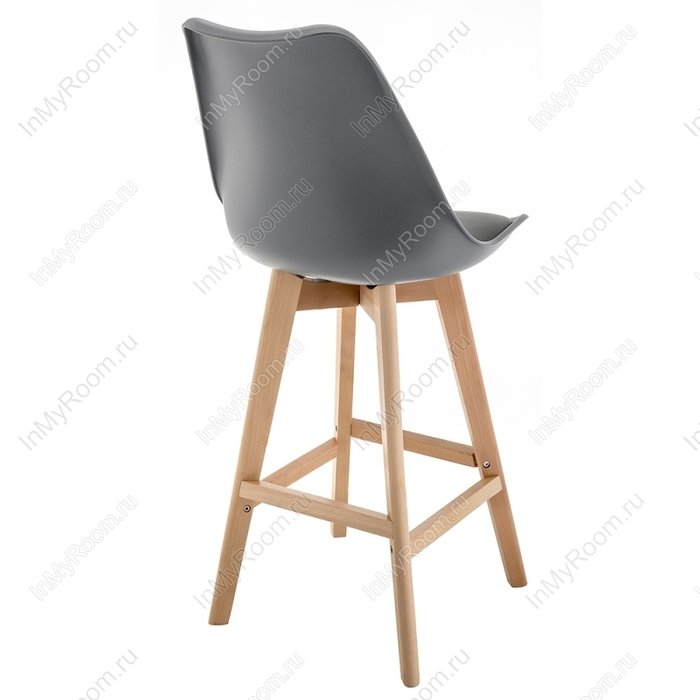 Барный стул Burbon серого цвета - лучшие Барные стулья в INMYROOM
