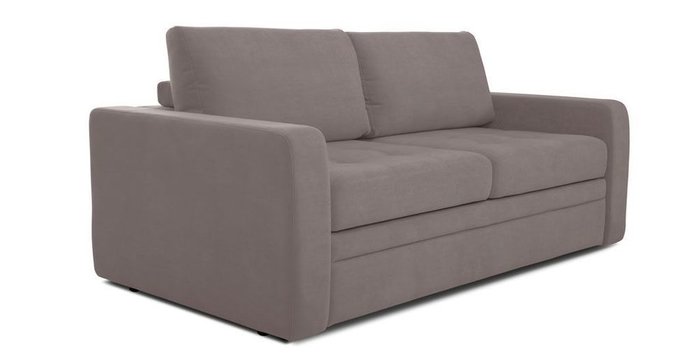 Прямой диван-кровать Бруно серо-коричневого цвета  - купить Прямые диваны по цене 88566.0