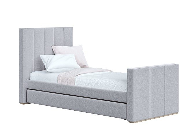 Кровать Cosy спальное место 90х200 серого цвета - купить Одноярусные кроватки по цене 52900.0