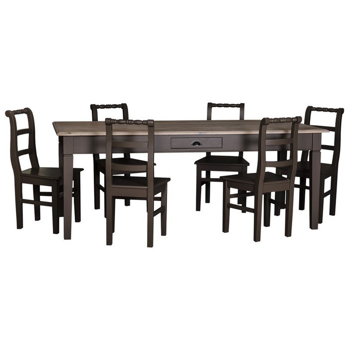 Стол обеденный Брюгге с коричневой столешницей - купить Обеденные столы по цене 180000.0