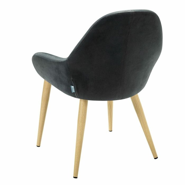 Стул-кресло Kent Diag серо-бежевого цвета - лучшие Обеденные стулья в INMYROOM