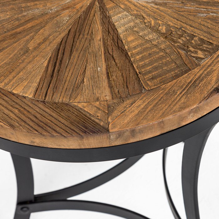 Кофейный столик Латте из антикварного дерева и металла - лучшие Кофейные столики в INMYROOM