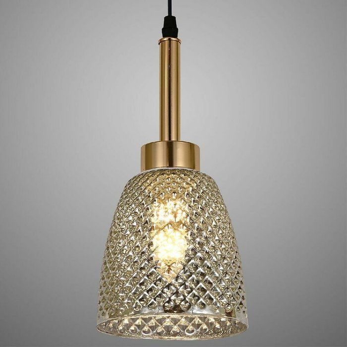 Подвесной светильник 09011-0.9-01 SMOKE (стекло, цвет дымчатый) - купить Подвесные светильники по цене 1780.0