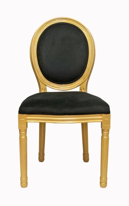 Стул Volker Black Gold с мягкой обивкой - купить Обеденные стулья по цене 23500.0