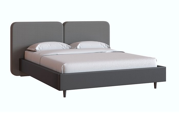 Кровать мягкая Интро 160х200 серого цвета - купить Кровати для спальни по цене 71090.0