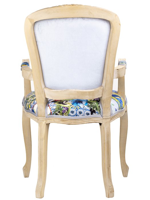 Стул с подлокотниками Рапсодия синего цвета - лучшие Обеденные стулья в INMYROOM