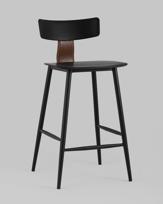 Стул полубарный Ant черного цвета - купить Барные стулья по цене 12690.0