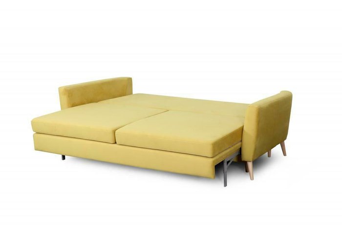 Диван-кровать Калгари горчичного цвета - лучшие Прямые диваны в INMYROOM