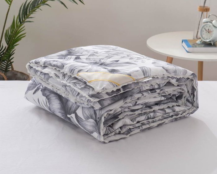 Одеяло Габби 200х220 серо-белого цвета - купить Одеяла по цене 12720.0