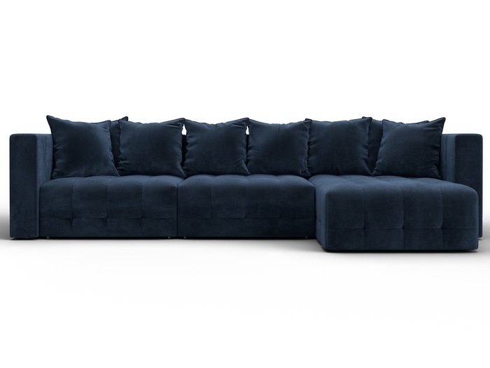 Угловой диван-кровать Лига-052 Лонг темно-синего цвета - купить Угловые диваны по цене 112990 Угловой диван-кровать Лига-052 Лонг темно-синего цвета - купить Угловые диваны по цене 112990