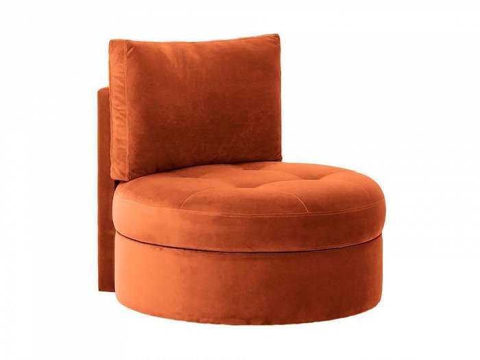 Кресло Wing Round оранжевого цвета