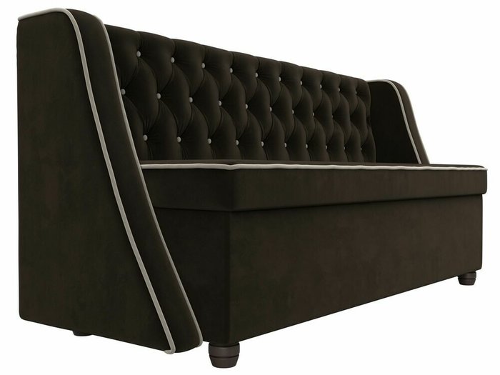 Кухонный прямой диван Лофт коричневого цвета - лучшие Прямые диваны в INMYROOM