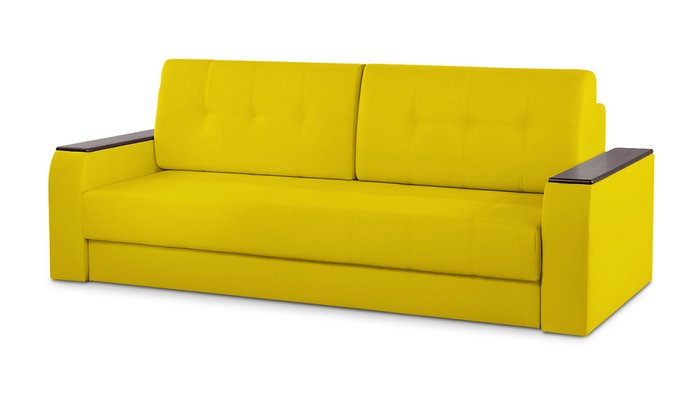 Прямой диван-кровать Арго Лайт желтого цвета