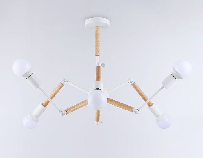 Люстра на штанге Loft TR80485 (металл, цвет белый) - купить Подвесные люстры по цене 7830