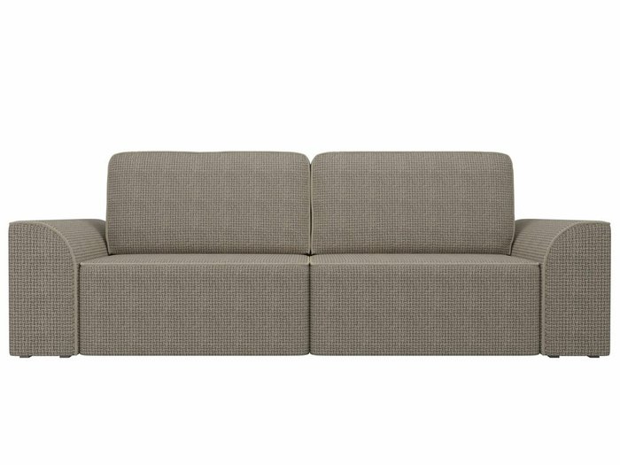 Прямой диван-кровать Вилсон коричневого цвета - купить Прямые диваны по цене 49990.0